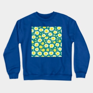 Daisy Pattern | Floral Pattern Crewneck Sweatshirt